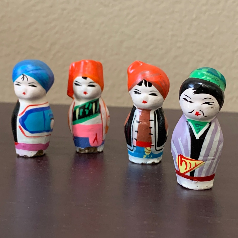 Authentic Tiny Hand Painted Chinese Figurines
